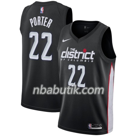 NBA Mænd Trøje Washington Wizards Otto Porter  22 2018-19 Nike City Edition Sort Swingman
